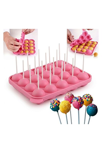 OEM Formă din Silicon pentru Cake Pop 20 de Compartimente 22x4x19cm