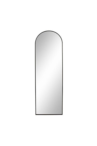 OEM Oglindă de Podea 148x45 cm cu Cadru Negru din Aluminiu și Picior – Design...