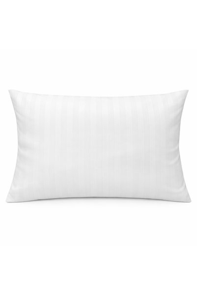 Darymex Fata de perna Bumbac Alb, 50x70cm, Dungi 2cm,
