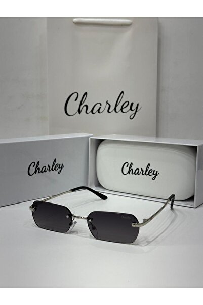Generic Brand نظارة Charley شمسية مستطيلة بعدسات متدرجة داكنة LOOSTER TIME