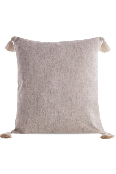 Eurofirany Fata de perna decorativa Levi 45x45 crem cu carlige