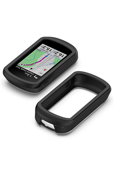 XGSM Husă din silicon moale pentru Garmin Explore 2, Negru