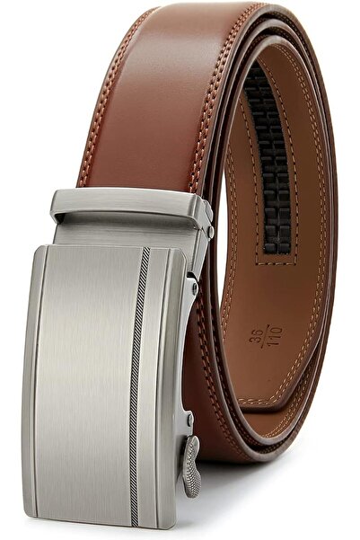 GENERAL 28"-60"Men's Leather Ratchet Dress Belt Big And Tall With Automatic B...