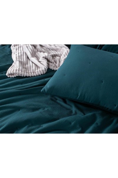 Nitki Fata de perna decorativa, Spod Igły i Nitki, microfibra, fermoar, verde...