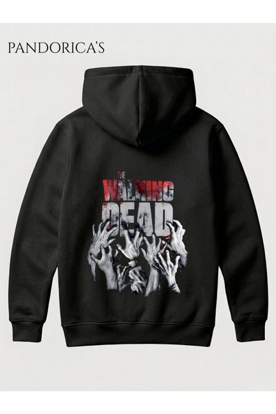 PANDORICA THE WALKING DEAD Design cu litere imprimate pe spate, 100% bumbac, ...