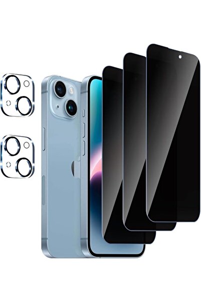 GENERAL [5-Pack], Privacy Full Coverage Screen Protector for iPhone 14,Camera...