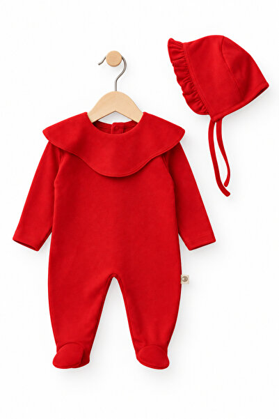 Minytrendy My First Christmas Yenidoğan Yılbaşı Konsept Noel Şapkalı Tulum Kı...