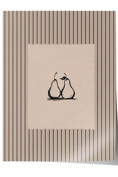 Postifull Poster minimalist cu două pere, fără ramă, nr. 160245