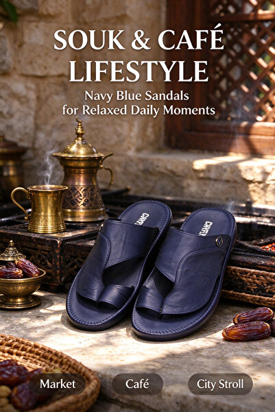 Hayyin Mart Mens Premium Leather Toe Post Slippers Handcrafted Footwear Comfo...
