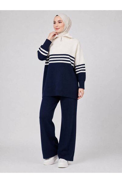 şıklık durağı Winter Sweater and Pants Hijab Knitwear Set 16155851