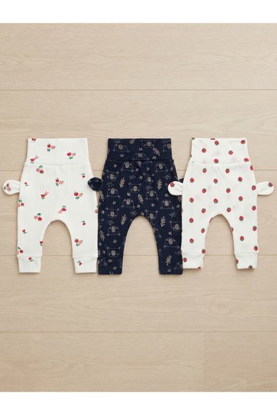 mntminotiplus Yüksek Bel Ribana Bebek Pijama Altı & Tek Alt