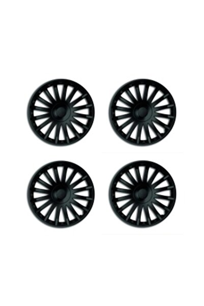 Aftermarket Set 4 Capace Roti Crystal Negru - R16