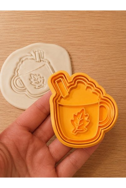 Craftelle Autumn Themed 5-Piece Special Design Cookie and Dough Mold Set