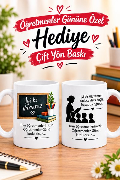 Horasan Hediyelik 24 Kasım Öğretmenler Günü İçin Anlamlı Kupa Hediyesi