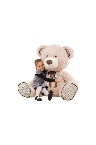 Amek Toys Ursuleț de pluș uriaș, 100 cm - Bej