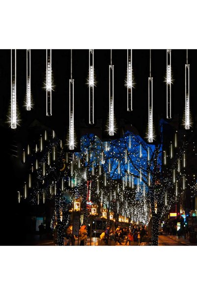 More Lumini de Crăciun 3m 8 Tuburi LED 30cm Alb Rece