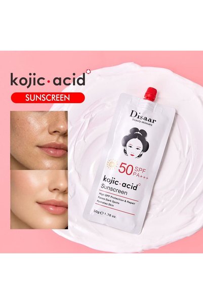 Disaar Kojic Acid Sakura Sunscreen SPF 50 PA+++ – High Protection Facial Suns...