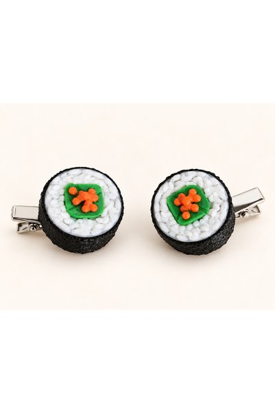 NEHİRDEN 2 Adet Sushi Toka Sushi Figürlü Tasarım Toka
