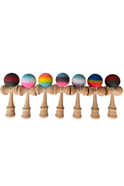 More Rubberized Rainbow Grip Kendama 18 cm Wood, Wholesale - EngrossOnline
