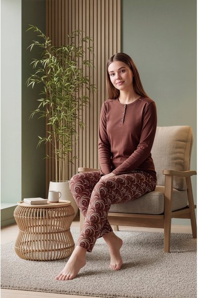 Over Sleep by Poleren Long Sleeve Pajama Set