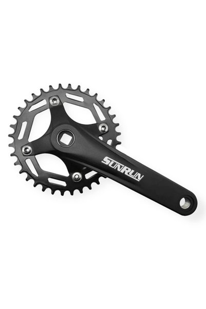 SkyWheel Sunrun Wing-211 34T 170mm Tekli Alüminyum Kare Mil Bisiklet Aynakol