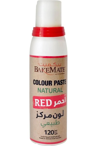 BakeMate Natural Colour Paste 120 ml, Red