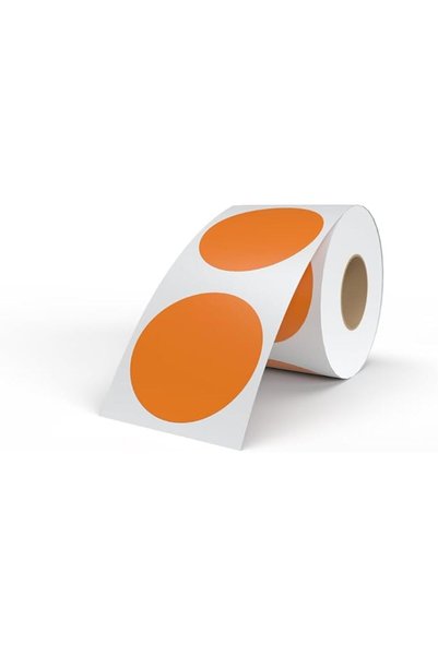 Generic Circle Direct Thermal Labels, Self-Adhesive Thermal Labels Round roll...
