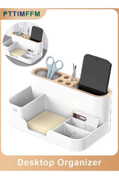 Generic PTTIMFFM Multi-Functional Desktop Organizer with Pen Holder & Compart...