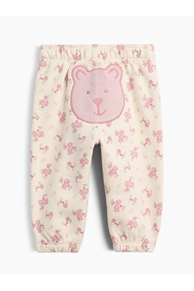 GAP Bebek Kırık Beyaz VintageSoft Logo Jogger Eşofman Altı