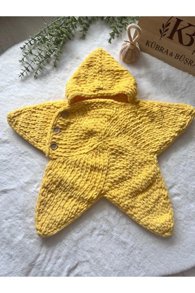 BABY PURE SOFT Puffy Yıldız Tulum ( 3-6 ay ) sarı
