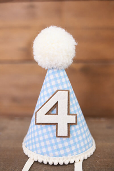 4 Yaş Bebek Doğum Günü Parti Şapkası