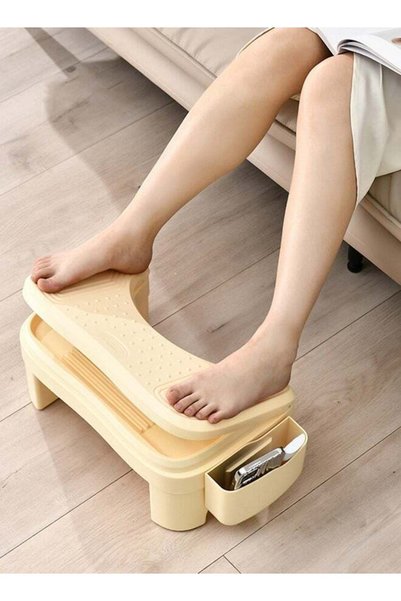 Generic DUNISO Office Foot Rest for Under Desk, Adjustable Height Footstool, ...