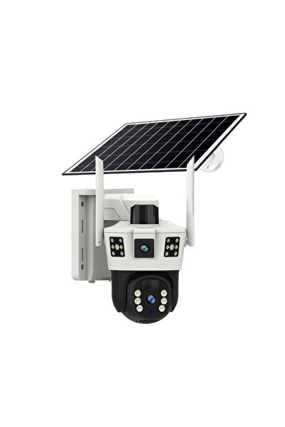 More Cameră de supraveghere 4G Dual 8MP Full HD cu panou solar