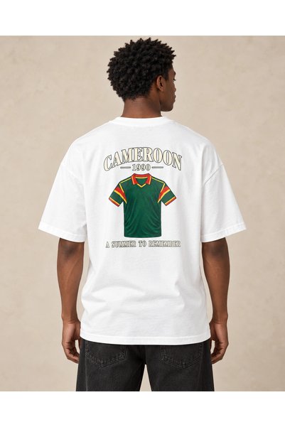 CANMODA White Cameroon 1990 Jersey Printed Unisex T-Shirt
