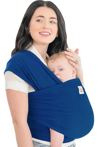 KeaBabies حمالة أطفال أصلية، بتصميم زهور الأقحوان الوردية، مريحة، قابلة للتعد...