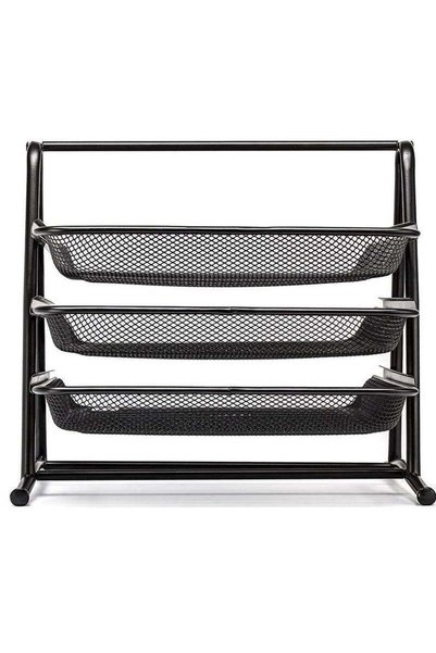 Generic Gulf Trend Metal Mesh 3 Tier Desk Organizer File Tray for Documents L...