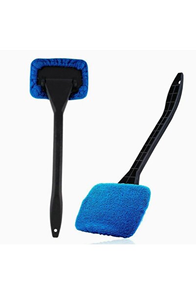 Flippy Windshield Cleaning and Defogger with Microfiber Cloth and Long Handle...