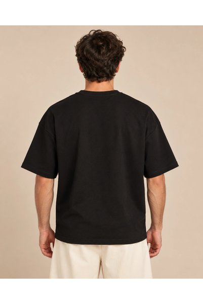 CANMODA Tricou unisex negru cu imprimeu retro cu instrumente muzicale