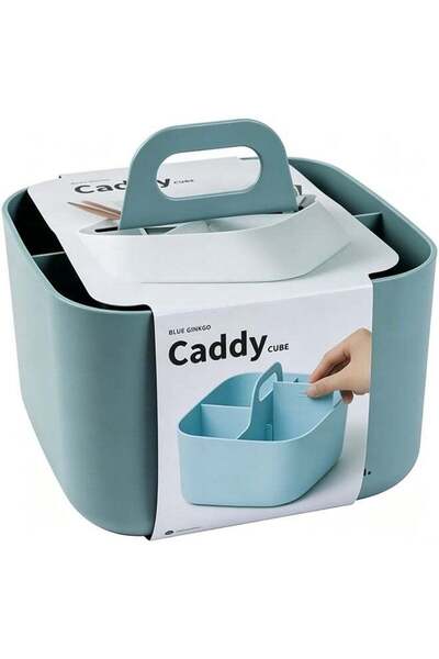 Generic Multiuse Caddy Organizer with Handle, Portable Divided Plastic Tote B...