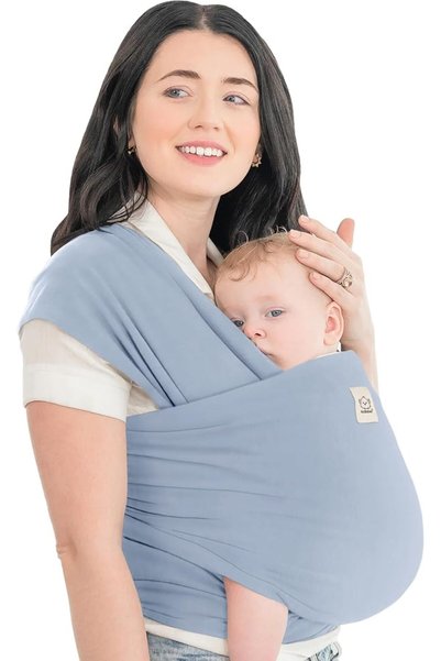 KeaBabies حمالة أطفال أصلية، بتصميم زهور الأقحوان الوردية، مريحة، قابلة للتعد...