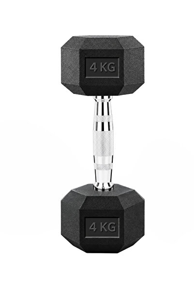 Fitness World 4kg Iron Dumbbells, Fitness Iron Dumbbells 4kg, Hexagonal Hand ...