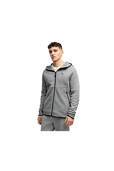 Puma PUMATECH ХУДИ С ЦЯЛ ЦИП Мъжко ежедневно яке 69395103 Сиво