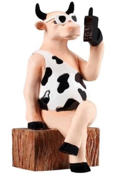 Generic Cowparade Mini Cow - Call me Now (S)