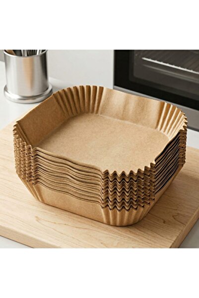 More Hârtie de copt 50 buc/set Pătrată 20x16x5cm Pentru Air Fryer