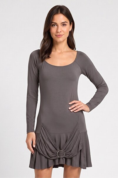 Cropp Women Plain Mini Dress, Dark Green