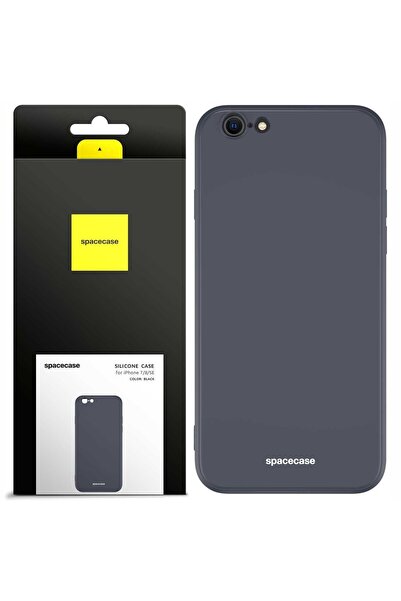 spacecase Husă de silicon iPhone 7/8/SE neagră