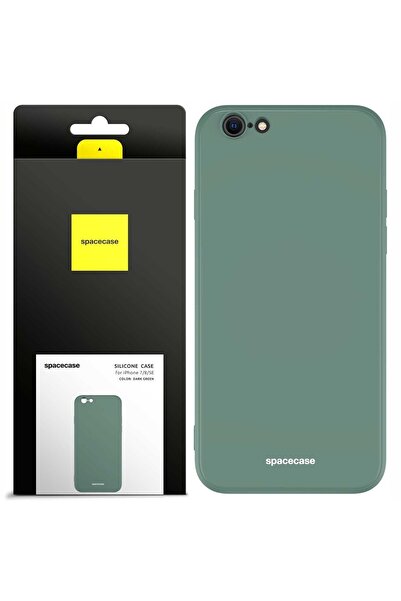 spacecase Husă de silicon iPhone 7/8/SE verde închis