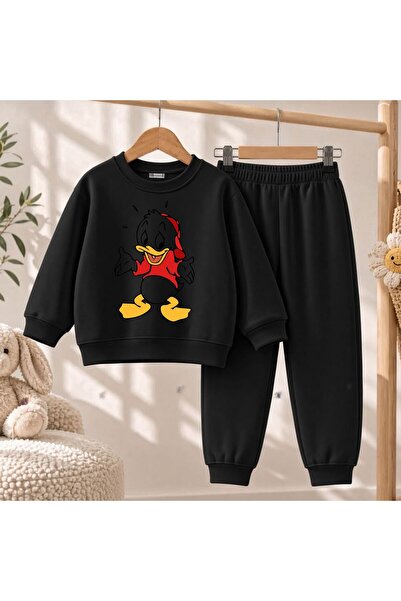 playwear Timski dukserica Dafi Duck sa printom za devojčice i dečake, okrugli...