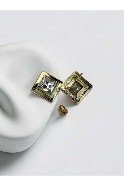 KİUSS Vera Stone Gold Earrings