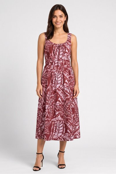 Badgley Mischka Women Allover Print Maxi Dress, Multicolor